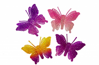 Бабочка декоративная пластиковая #12 - купить в Салавате. Цена: 7.09 руб.