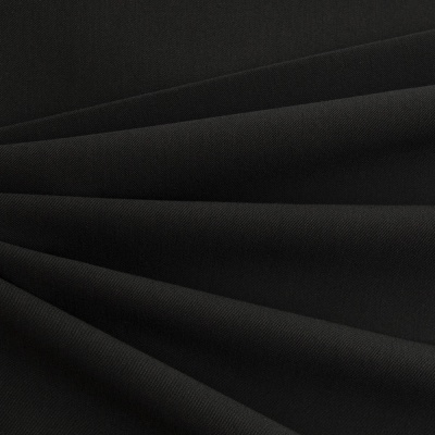 Костюмная ткань с вискозой "Меган", 210 гр/м2, шир.150см, цвет чёрный - купить в Салавате. Цена 378.55 руб.