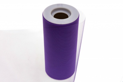 Фатин в шпульках 16-85, 10 гр/м2, шир. 15 см (в нам. 25+/-1 м), цвет фиолетовый - купить в Салавате. Цена: 101.71 руб.