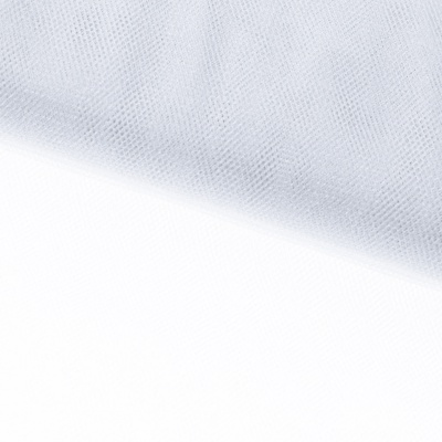 Трикотажное полотно Тюль Кристалл, 100% полиэфир, 16-01/белый, 15гр/м2, шир.160см. - купить в Салавате. Цена 128.39 руб.