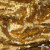 Трикотажное полотно, Сетка с пайетками,188 гр/м2, шир.140 см, цв.-тем.золото (#51) - купить в Салавате. Цена 505.15 руб.