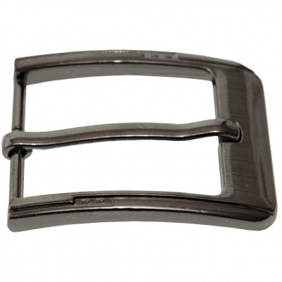 Пряжка металлическая для мужского ремня SC035#6 (шир.ремня 40 мм), цв.-тем.никель - купить в Салавате. Цена: 43.93 руб.