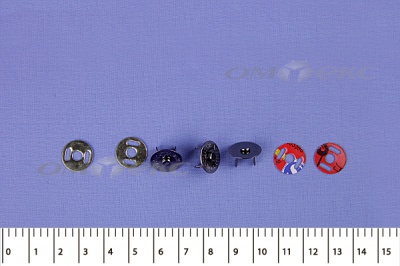 Кнопки магнитные МКМ-02, диам. 18 мм, чёрный никель - купить в Салавате. Цена: 14.49 руб.