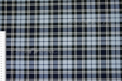 Ткань костюмная клетка Т7274 2004, 220 гр/м2, шир.150см, цвет т.синий/гол/бел - купить в Салавате. Цена 