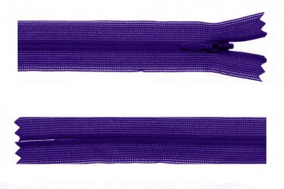 Молния потайная Т3 866, 50 см, капрон, цвет фиолетовый - купить в Салавате. Цена: 8.62 руб.