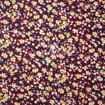 Плательная ткань "Софи" 5.1, 75 гр/м2, шир.150 см, принт растительный - купить в Салавате. Цена 243.96 руб.