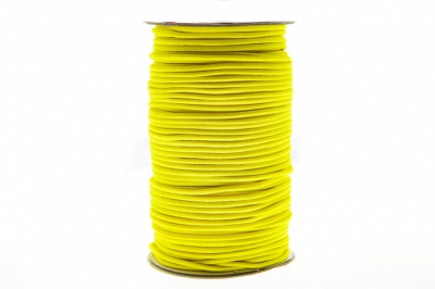 0370-1301-Шнур эластичный 3 мм, (уп.100+/-1м), цв.110 - желтый - купить в Салавате. Цена: 459.62 руб.
