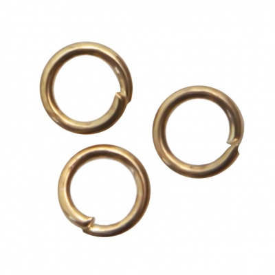 Кольцо  соединительное для бижутерии 4 мм, цв.-золото - купить в Салавате. Цена: 0.41 руб.