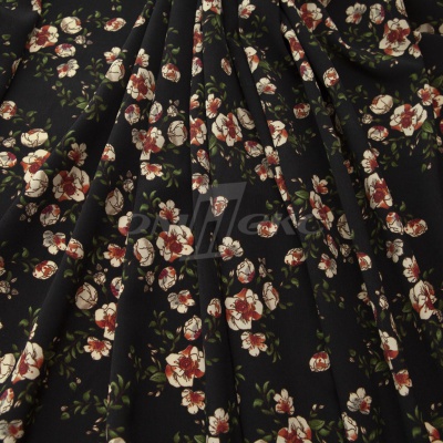 Плательная ткань "Фламенко" 3.1, 80 гр/м2, шир.150 см, принт растительный - купить в Салавате. Цена 239.03 руб.