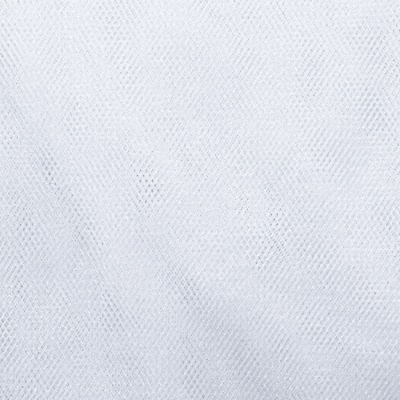 Трикотажное полотно Тюль Кристалл, 100% полиэфир, 16-01/белый, 15гр/м2, шир.160см. - купить в Салавате. Цена 128.39 руб.