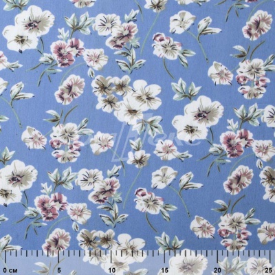 Плательная ткань "Фламенко" 12.1, 80 гр/м2, шир.150 см, принт растительный - купить в Салавате. Цена 241.49 руб.