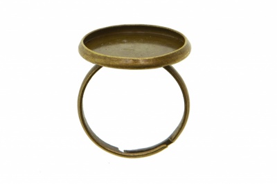 Заготовка для рукоделия металлическая фигурная для кольца 15мм - купить в Салавате. Цена: 7.44 руб.