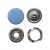Кнопка рубашечная (закрытая) 9,5мм - эмаль, цв.182 - св.голубой - купить в Салавате. Цена: 5.74 руб.