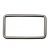 Рамка металлическая прямоугольная, 40 х 15 мм- тём.никель - купить в Салавате. Цена: 4.60 руб.