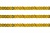 Пайетки "ОмТекс" на нитях, SILVER SHINING, 6 мм F / упак.91+/-1м, цв. 48 - золото - купить в Салавате. Цена: 356.19 руб.