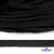 Шнур плетеный d-8 мм плоский, 70% хлопок 30% полиэстер, уп.85+/-1 м, цв.- чёрный - купить в Салавате. Цена: 735 руб.