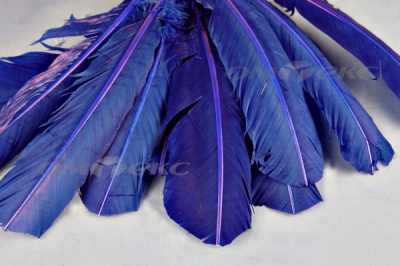Декоративный Пучок из перьев, перо 23см/синий - купить в Салавате. Цена: 12.34 руб.