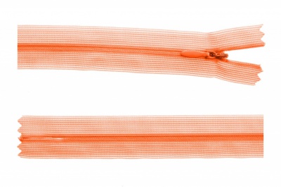 Молния потайная Т3 849, 20 см, капрон, цвет оранжевый - купить в Салавате. Цена: 5.12 руб.
