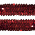 Тесьма с пайетками 3, шир. 30 мм/уп. 25+/-1 м, цвет красный - купить в Салавате. Цена: 1 087.39 руб.