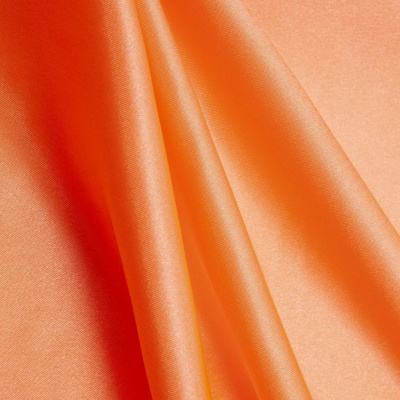 Поли креп-сатин 16-1543, 120 гр/м2, шир.150см, цвет персик - купить в Салавате. Цена 155.57 руб.