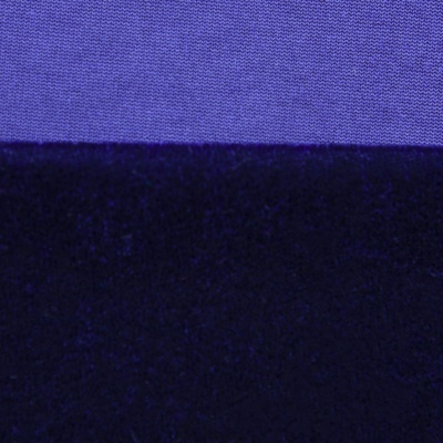 Бархат стрейч №14, 240 гр/м2, шир.160 см, (2,6 м/кг), цвет т.синий - купить в Салавате. Цена 748.44 руб.
