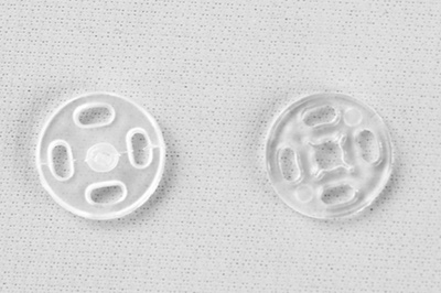 Кнопки пришивные пластиковые 11,5 мм, блистер 24шт, цв.-прозрачные - купить в Салавате. Цена: 59.44 руб.