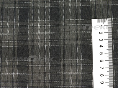 Ткань костюмная клетка 25235 2004, 185 гр/м2, шир.150см, цвет серый/бел - купить в Салавате. Цена 